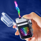( black color)  2 in 1  + Lighter + Watch Arc Plasma Lighter Watch
