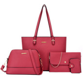 4 Pcs Bag Set (Red)