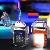  ( black color) 2 in 1  + Lighter + Watch Arc Plasma Lighter Watch