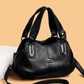  Premium 3-Layer Women’s Handbag (Black)