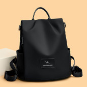 Oxford Cloth New Fashion Casual Anti-Theft Women’s Backpack (Black)