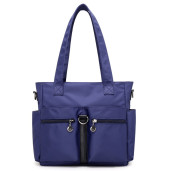 Casual Large Capacity Waterproof Oxford Cloth Bag(Navy Blue Colour)