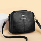  3 Layers Luxury Messenger Crossbody Bags black Code : 104
