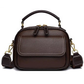  Genuine Soft Leather Handbag(চকলেট কালার)