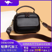 Genuine Soft Leather Handbag for Color: black