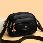 Messenger Bags For Women Luxury Crossbody Shoulder Bags Female(Black)