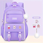 Schoolbag Book Bag  ( purple )