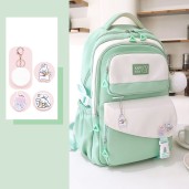 Best Selling Collection Brand Waterproof School Bag (Sage Green)