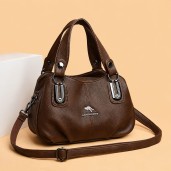 Premium 3-Layer Women’s Handbag (Coffee)