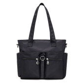 Casual Large Capacity Waterproof Oxford Cloth Bag(Black Colour)