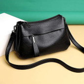  Crossbody bag atipasial leather ( black colour ) Code : 61