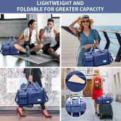 Large Capacity Travel & Gym Bag (Blue Colour)