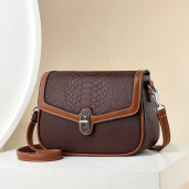 Small Handbags PU Leather High Quality Shoulder Bags for Lady Fashion(Coffee)
